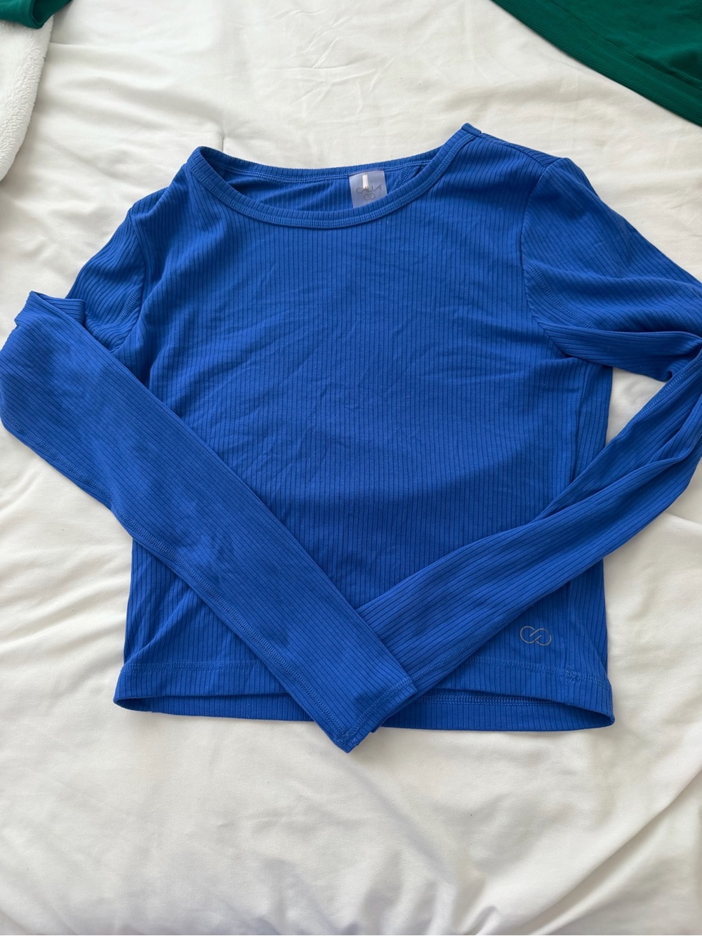 CALIA by Carrie Underwood Ribbed Long-Sleeve Top - Royal Blue